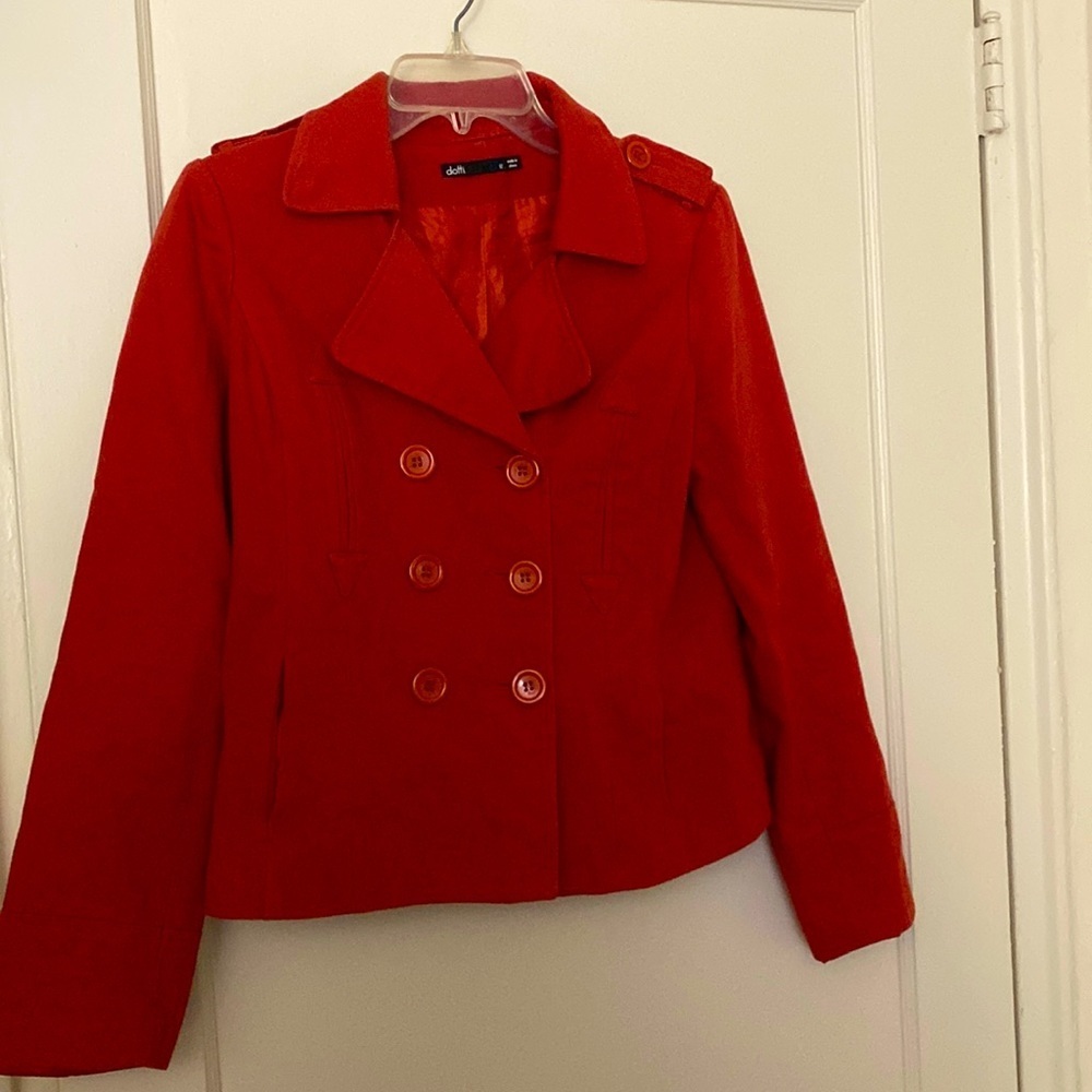 dotti red jacket size: 12